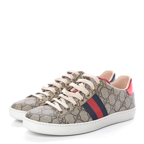 gucci gg supremee sneakers|gucci ace sneakers gg print.